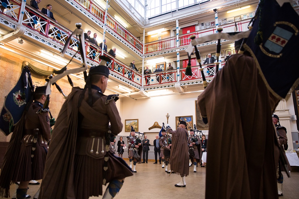 London Scottish House is home to the world’s oldest volunteer Pipes and Drums Band