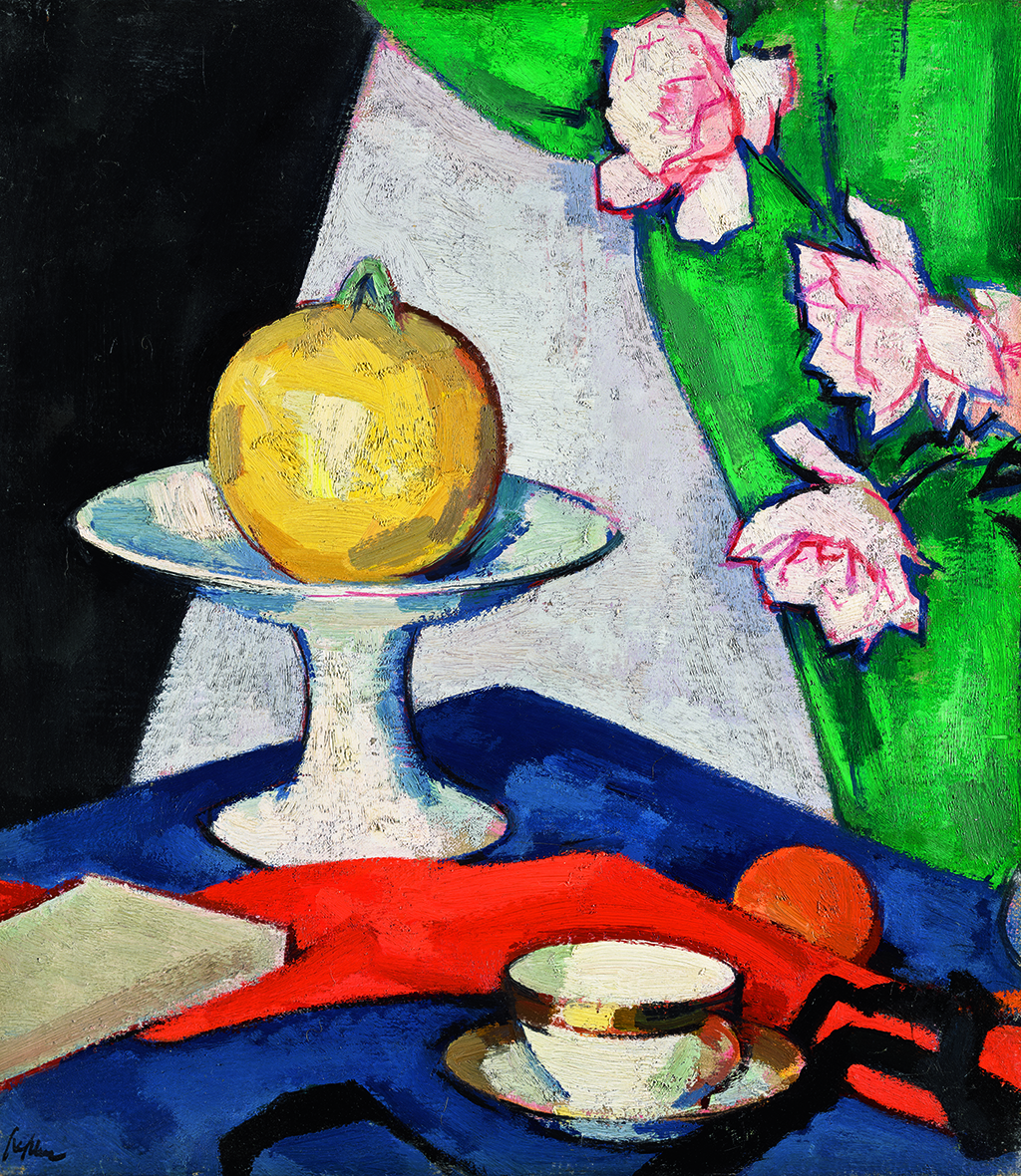 Samuel John Peploe, Still Life with Roses, oil on canvas, 46 by 40.5cm., Estimate, £150,000 - £200,000.