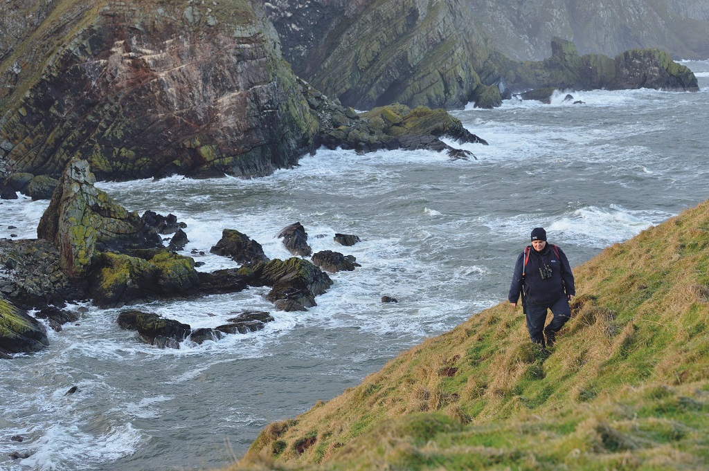 Liza Cole, Property Manager / Senior Ranger Naturalist for St Abbs Head National Nature Reserve, National Trust for Scotland, St Abbs Head, South East Scotland, November 2017