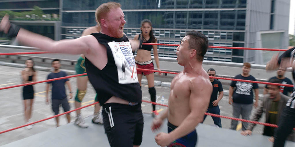 Blair Girvan faces a Singapore man in the ring