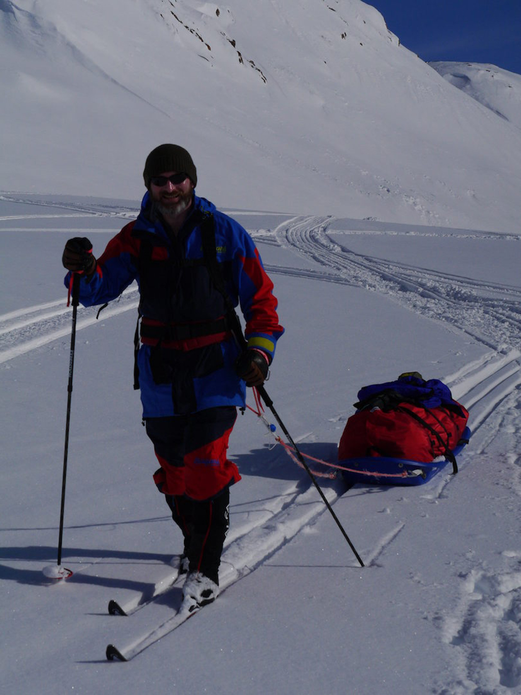 Craig Mathieson on an expedition in Greenland