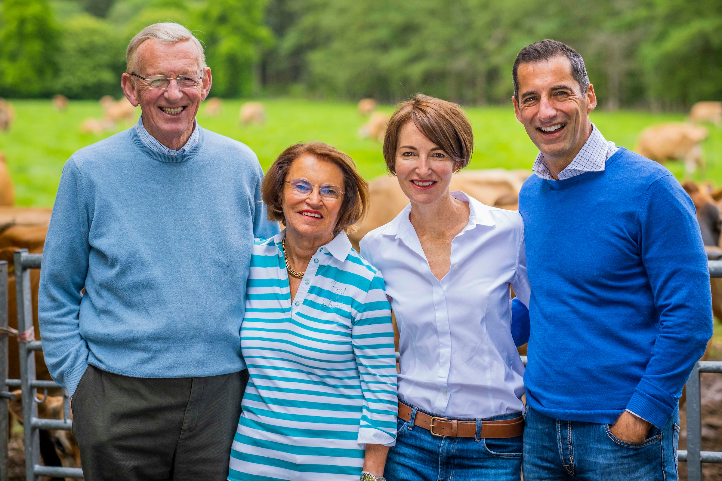 Dr Robert Graham (Chairman, Graham’s The Family Dairy), Mrs Jean Graham (Company Secretary, Graham’s The Family Dairy), Carol Graham (Marketing Director, Graham’s The Family Dairy), Robert Graham (Managing Director, Graham’s The Family Dairy) (Photo: Chris Watt)