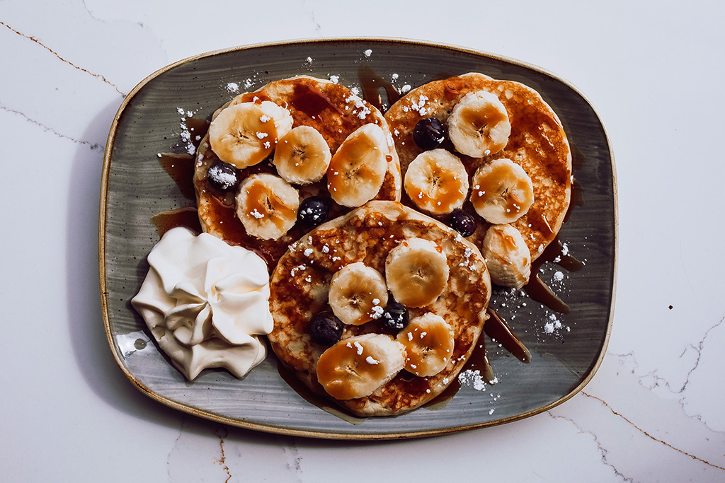 Vittoria on the Bridge is offering pancakes for breakfast