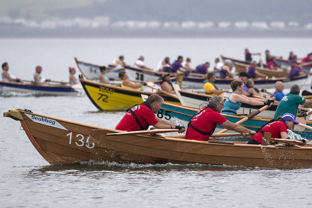 Competitors at the SkiffieWorlds 2019 in Stranraer (Photo: Saskia Coulson/ CT Productions)