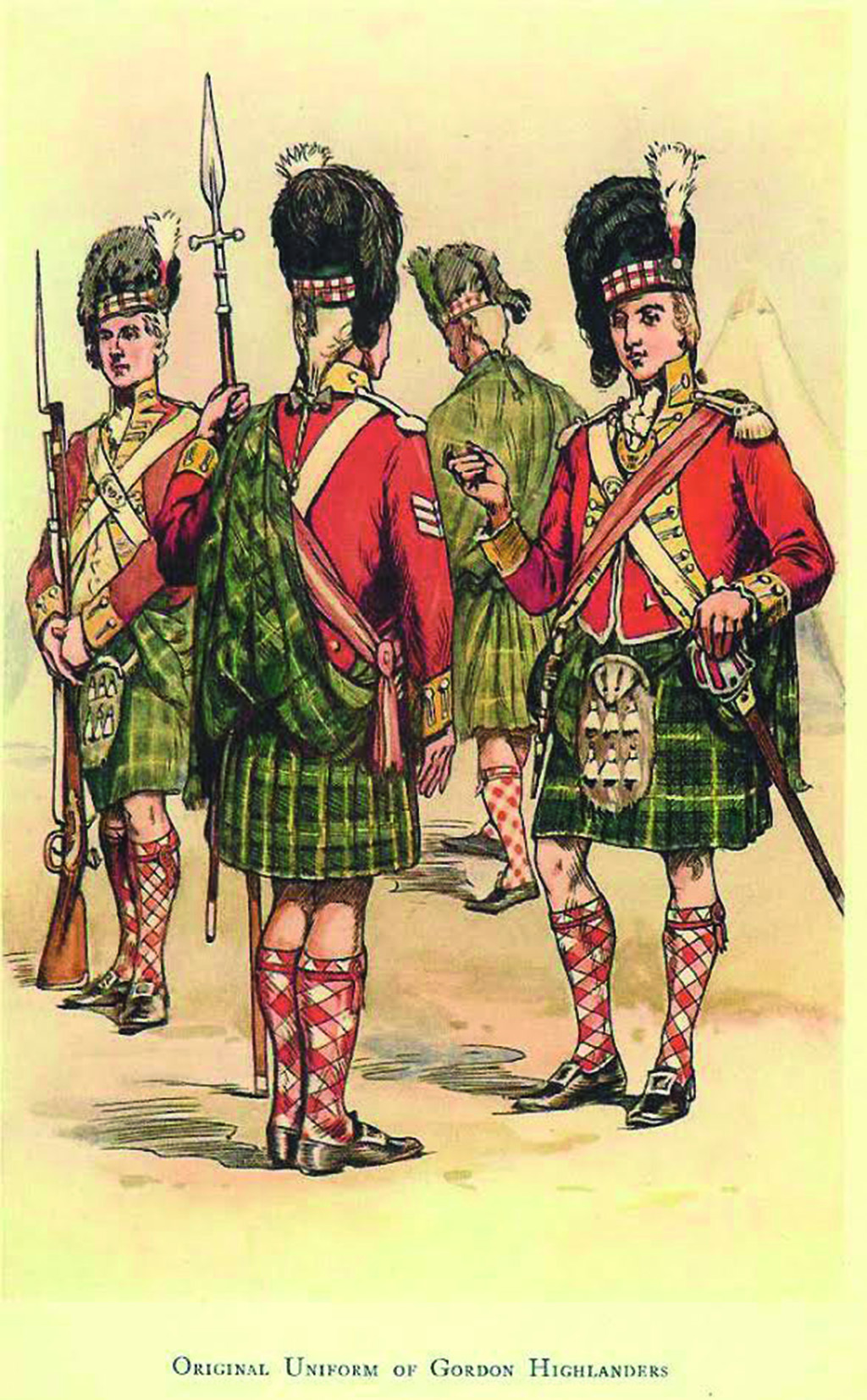 The original ‘gey’ Gordon Highlanders' uniforms