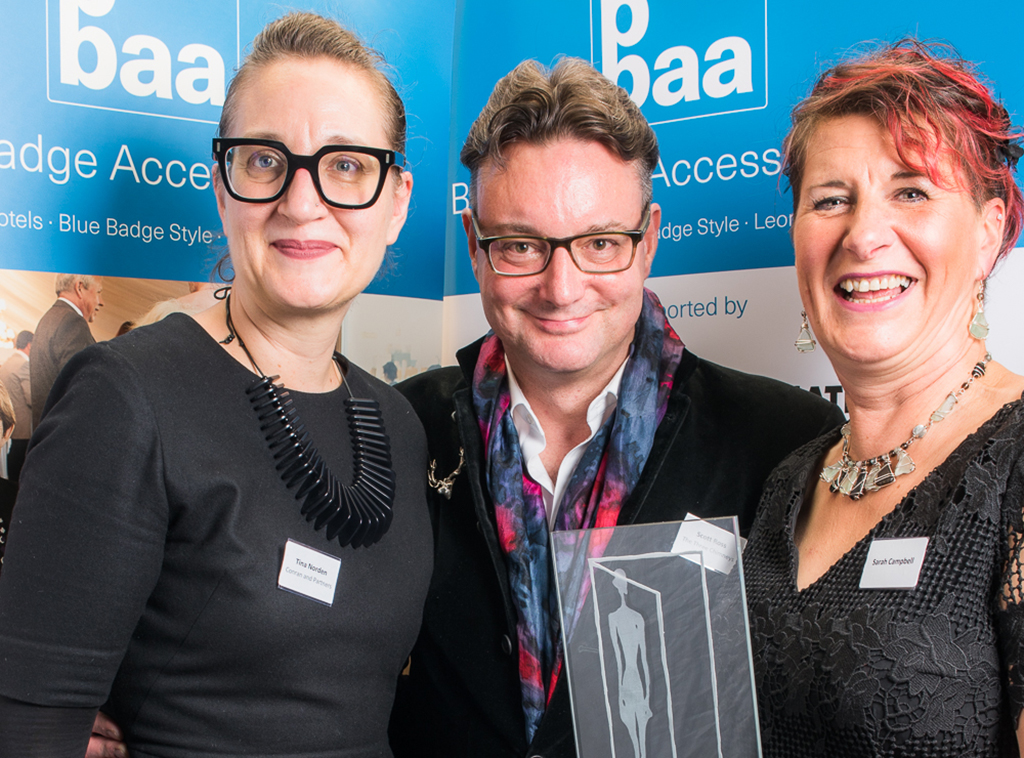 (From left) Tina Norden (Conran and Partners); Scott Ross (Marketing and Communications Manager, The Three Chimneys) &amp; Sarah Campbell (Guest Services Manager, The Three Chimneys and The House Over-By).