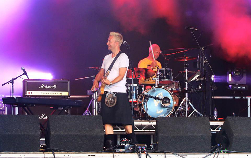 Bahookie perform at a festival