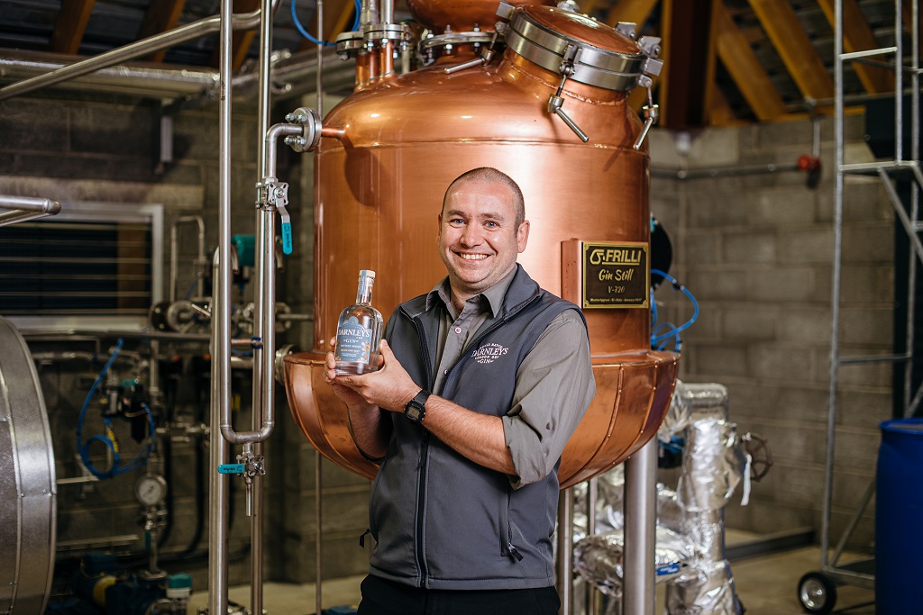 Darnley's gin distiller Scott Gowans