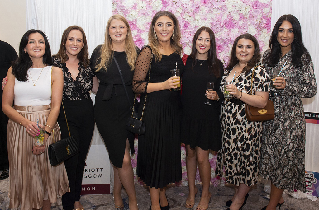 Helping raise £18,000 for Ronald McDonald House were (from left) Jane Selby, Gemma Thorne, Jennifer Low, Hannah MacKereth, Robyn Newton, Karen McLaughlin, and Jenny Thomson