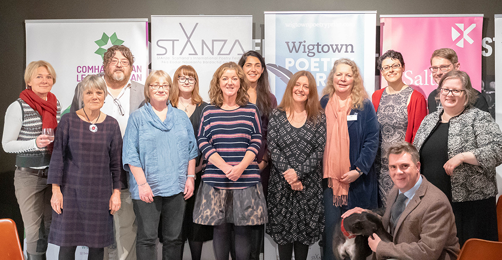 Wigtown Poetry Prize winners and runners-up (Photo: Ruari Barber-Fleming)