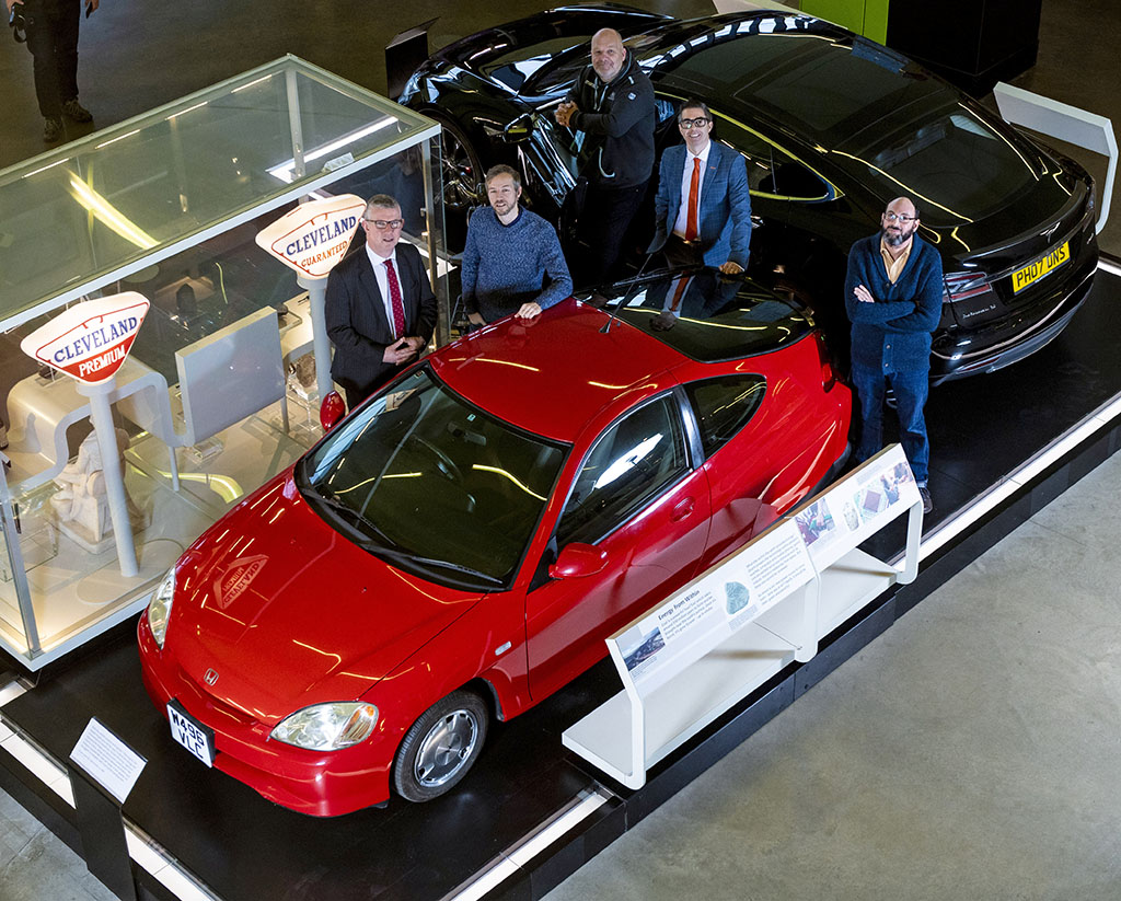 (From left to right) Professor James Watt chair Colin McInnes, Charlie Collins, Chris Clarkson, Aggreko head of new product innovation David McDonald and Professor of engineering science and curator of transport and technology Neil Johnson-Symington (Photo: Craig Williamson / SNS Group)