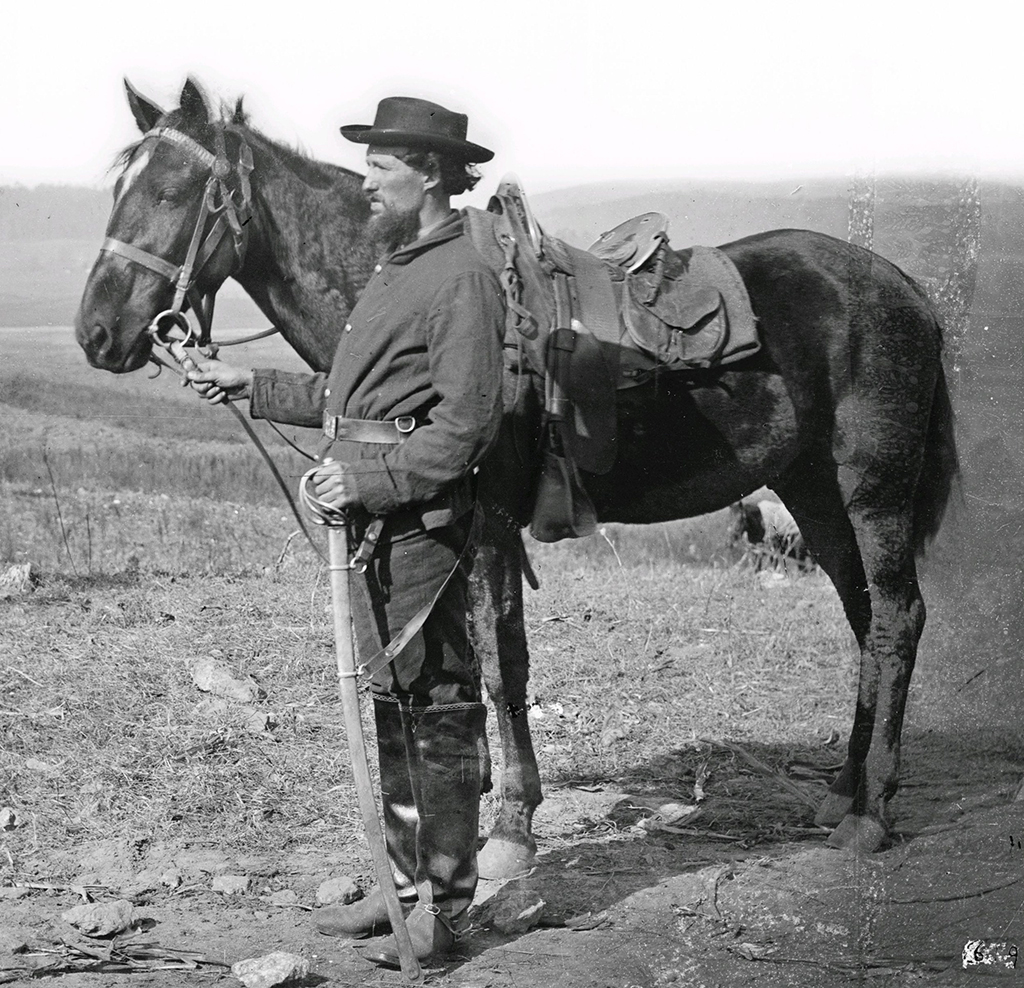 A cavalry orderly at Antietam