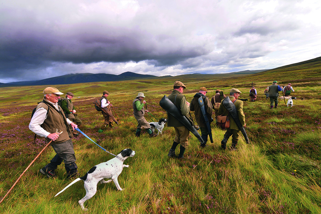 The party walk towards Glen Geldie (Photo: Angus Blackburn)