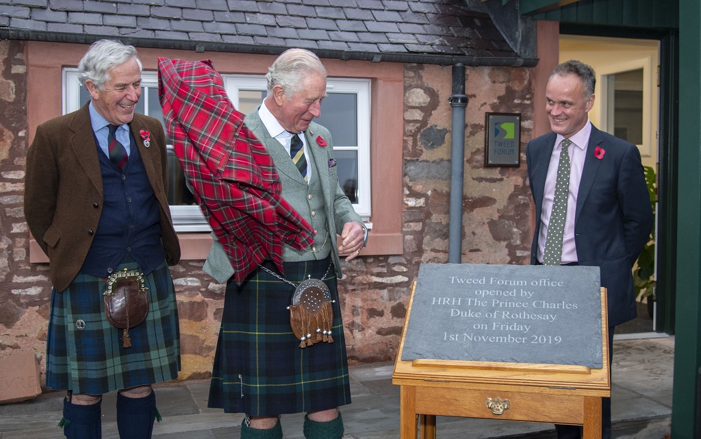 Prince Charles opens the new Tweed Forum offices (Photo: Phil Wilkinson)