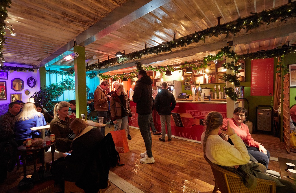 Inside the Johnnie Walker Bothy Bar in Edinburgh