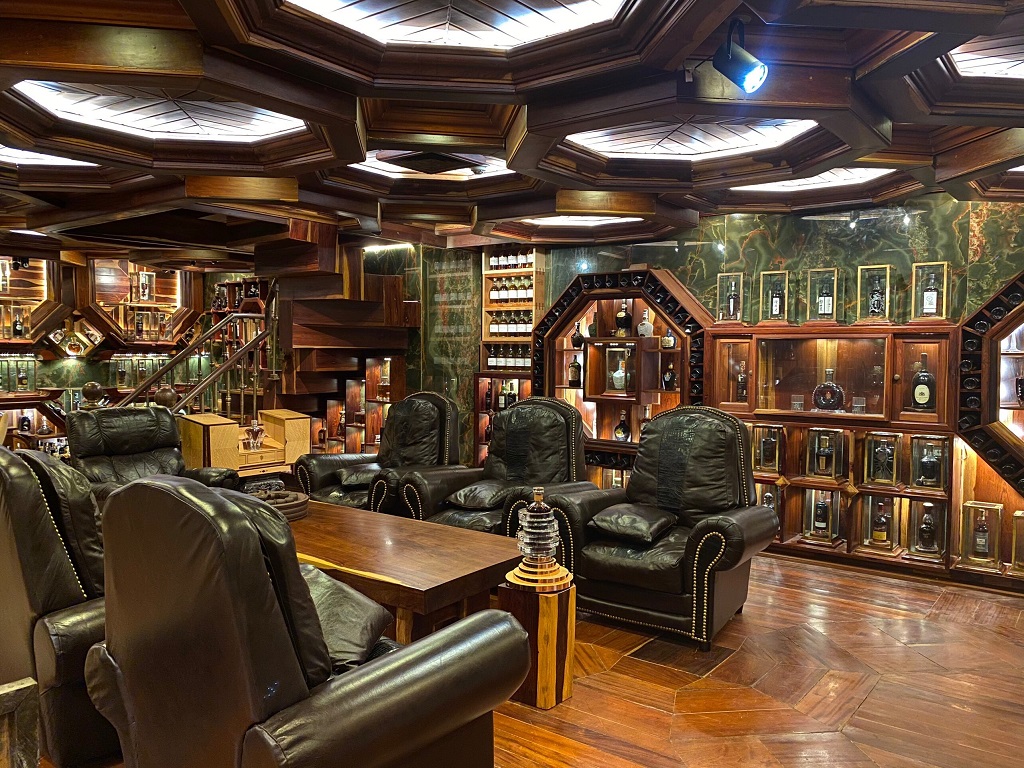 Mr Viet's Guinness World Records whisky room