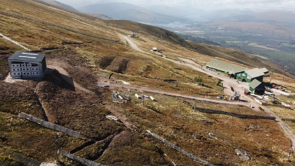 The snowmaking facilities at Nevis Range