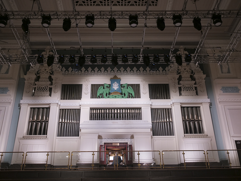 The organ in the Caird Hall