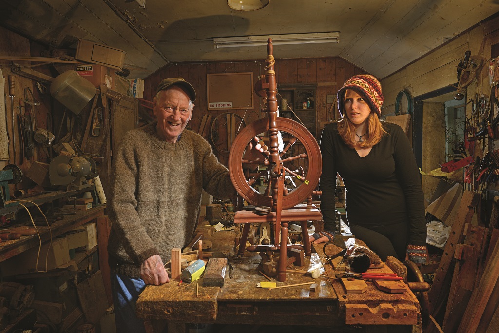 Stewart Thomson with his great granddaughter, Alice Best (Photo: Angus Blackburn)