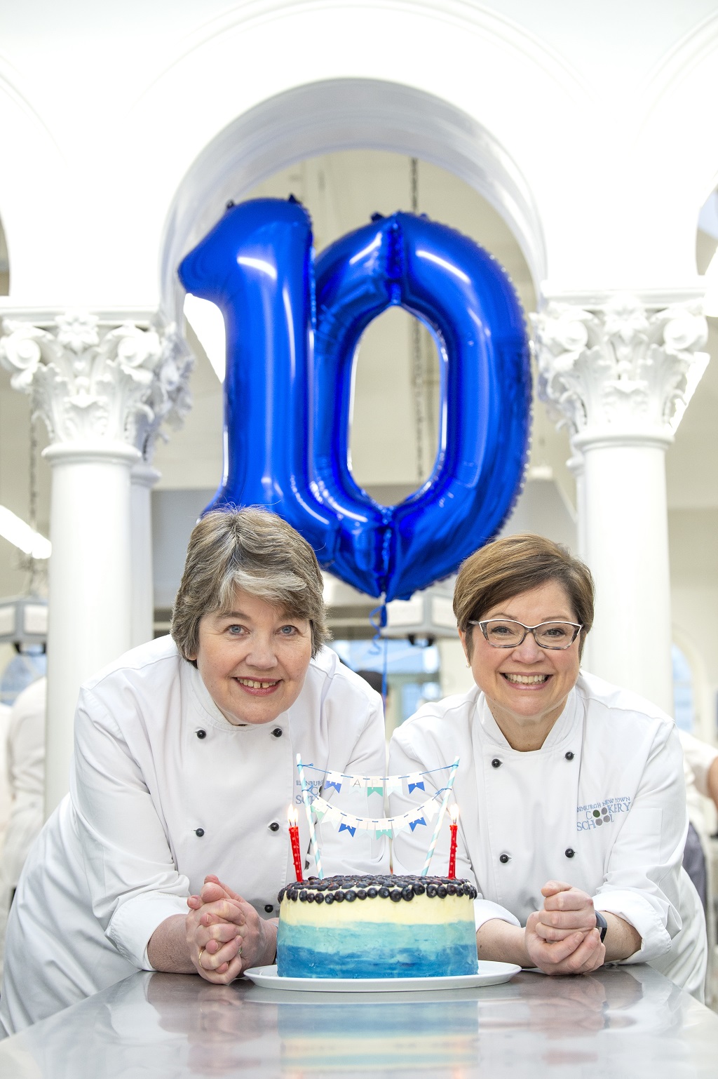 Edinburgh New Town Cookery School Principal Fiona Burrell (L) and her Vice Principal Annette Sprague  (Photo: Lesley Martin)
