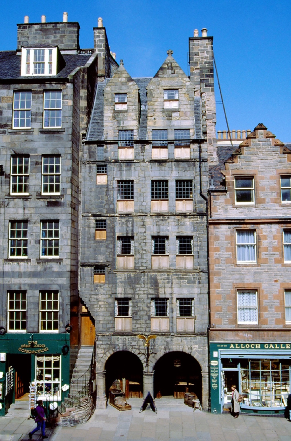 Seventeenth-century Gladstone's Land on the Royal Mile in Edinbu (Photo: Allan Forbes/National Trust for Scotland)