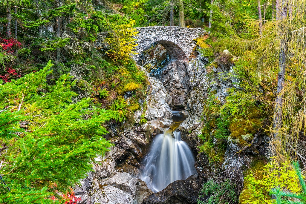 The Falls of Bruar are located at House of Bruar