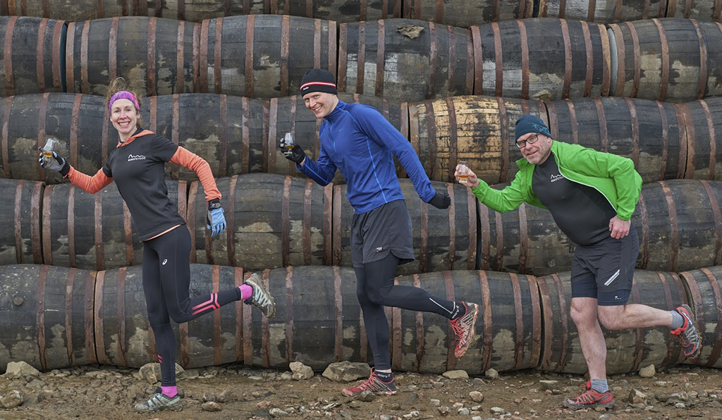 Jenny Gillies, Tom BroadBent and Eric Gillies launch the 2020 Spirit of Speyside Whisky Festival at the Speyside Cooperage, in Craigellachie