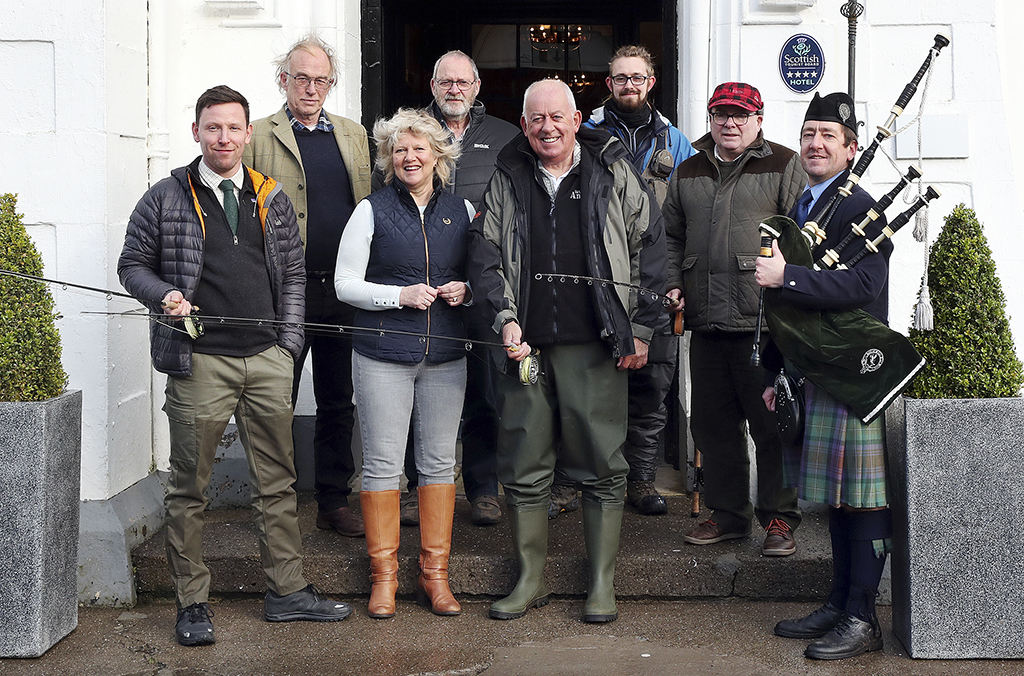 At the Skeabost Snizort opening breakfast were (from left) Danny Doherty, Ian Lindsay, Anne Gracie, Neil Cameron, Ian Stewart, Adam Rainsden, Donald Ross and Alan MacKenzie