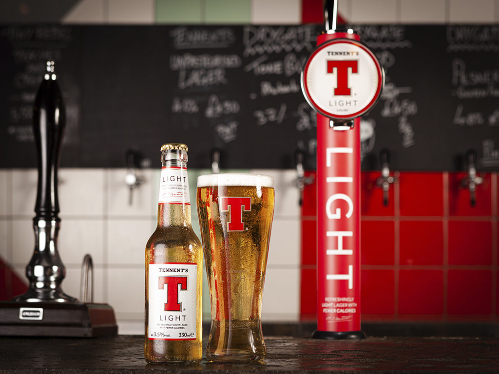 A pint of Tennent's Light is 114 calories. 