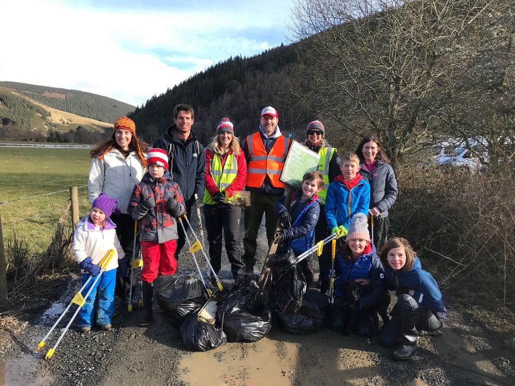 Cleaning up in Innerleithen