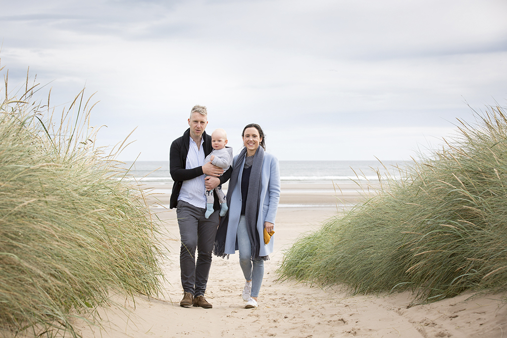 Spink family portrait in St Andrews.