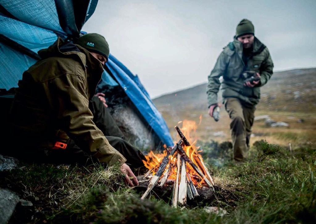 A fire was made from driftwood [Photo: Tweed Images]