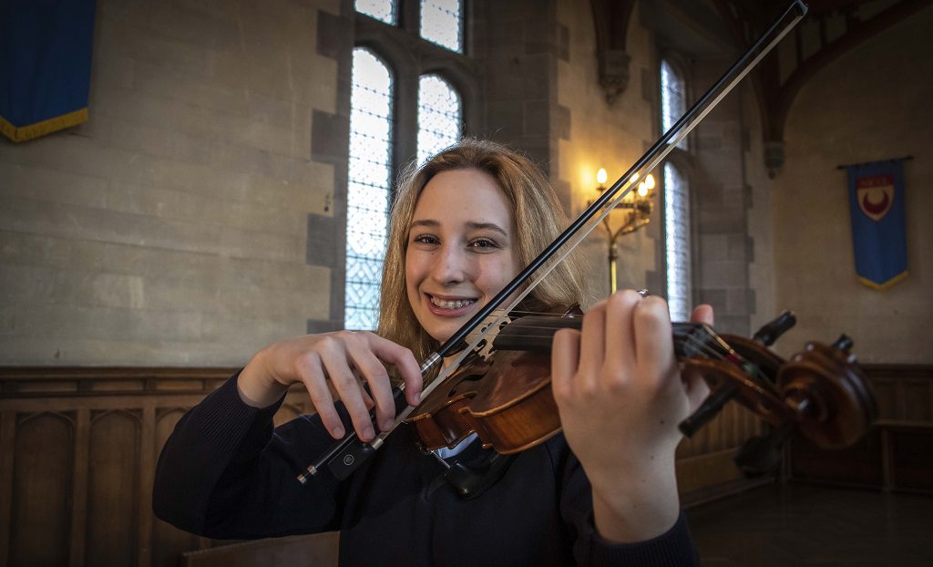 Talented violinist Madeleine Sayce [Photo: Strathallan School]