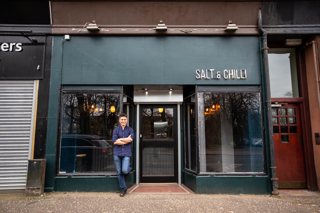 Jimmy Lee at Salt &amp; Chilli Oriental in Glasgow's West End (Photo: Naomi Vance Photograph)