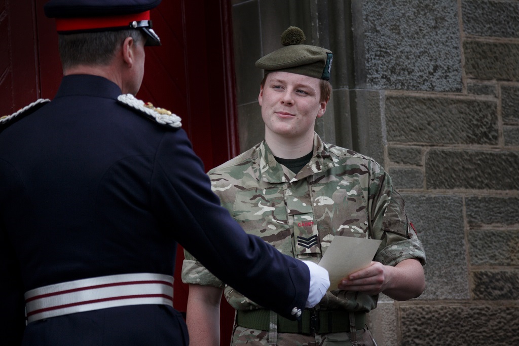 ord-Lieutenant’s Cadet, Cadet Sgt Lachlann Forsyth (Photo: Arwen Moses)