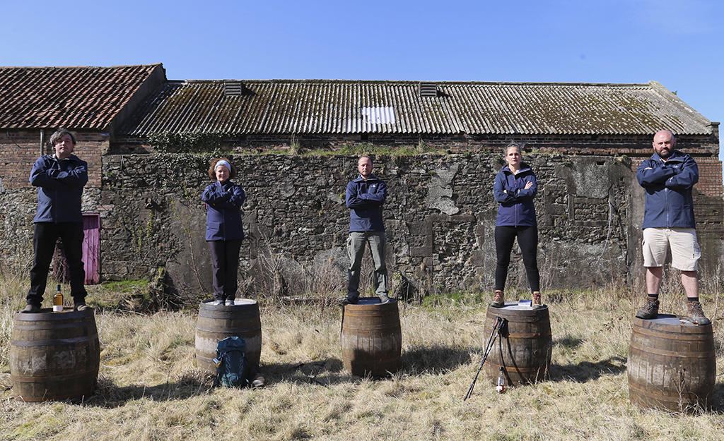 the sales and marketing team will be undertaking a 180 mile walk from their bottling warehouse in Fife to the Ardnamurchan Distillery in the Western Highlands