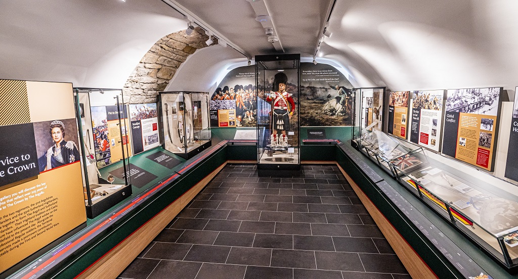 Visitors can immerse themselves in the history of the Argyll and Sutherland Highlanders regiment in stunning detail