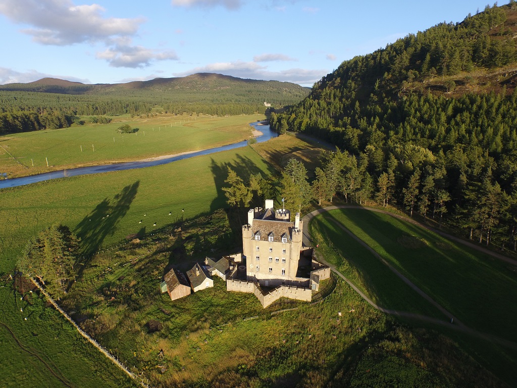 Braemar Castle, as seen from the air