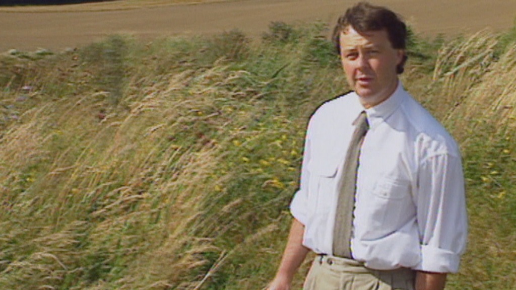 Landward presenter Euan McIlwraith in his earlier presenting days