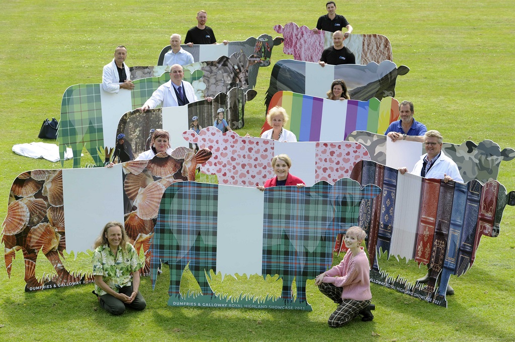 The cut-out cows, created from sustainable materials, are intended to highlight some of the best that south west Scotland has to offer in food, drink, leisure, culture, society and tourism. (Photo: Colin Hattersley)