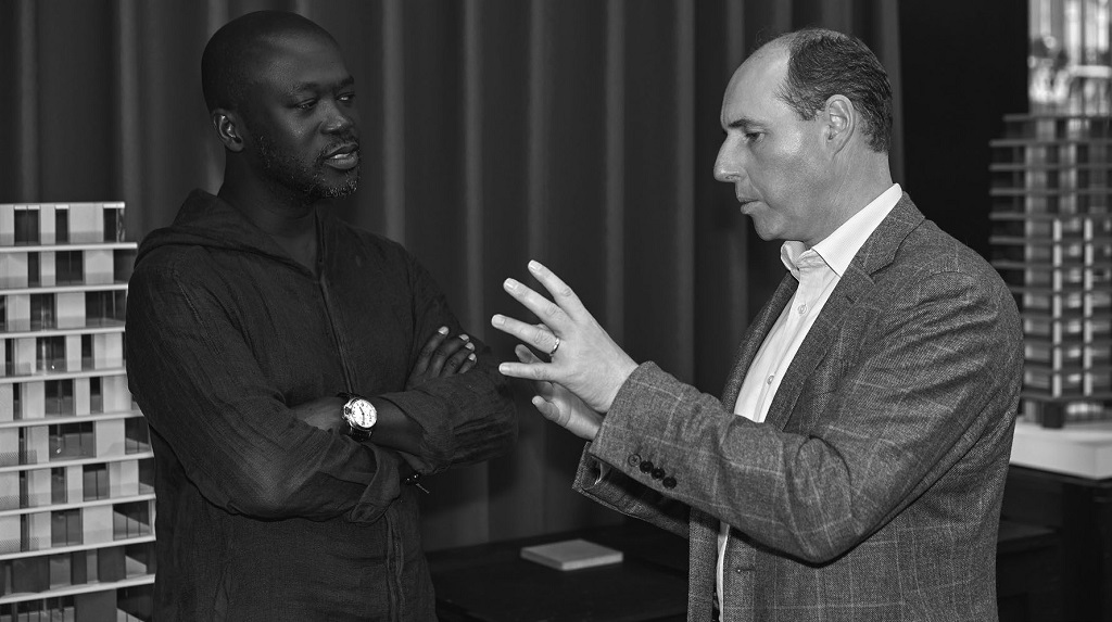 Sir David Adjaye (left) has designed a special decanter