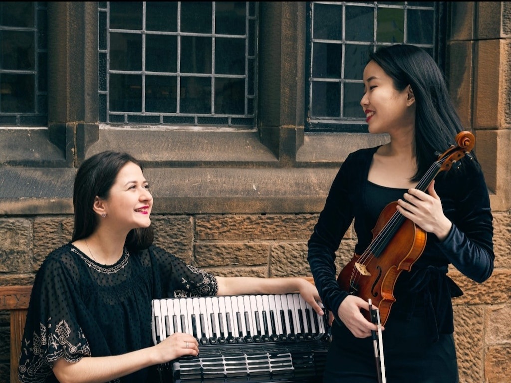 The Twogether Duo are Huixin Hu and Alena Bulatetskaya