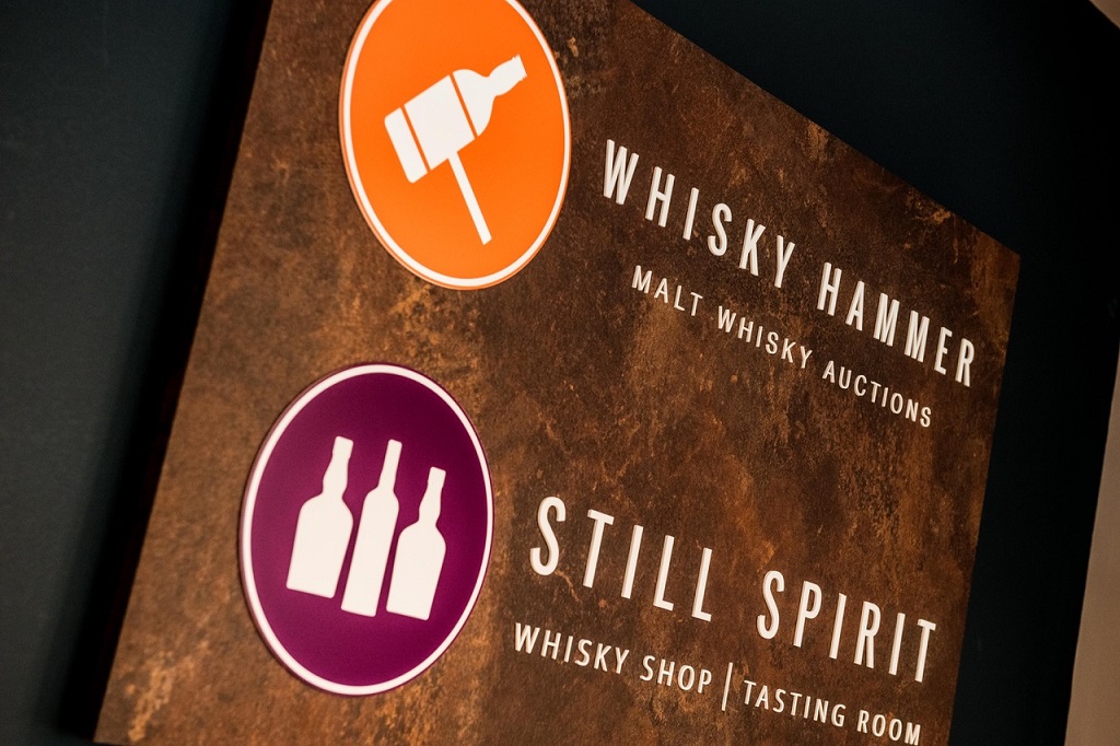 Whisky Hammer/Still Spirit. PR SHOTS OF CO-FOUNDERS DANIEL (black)  AND CRAIG MILNE(grey). INTERIOR SHOTS OF THE SHOP.