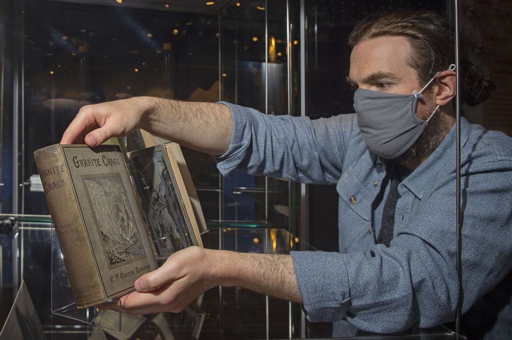 National Library of Scotland Library conservator Ryan Gibson (Photo: Neil Hanna Photography)
