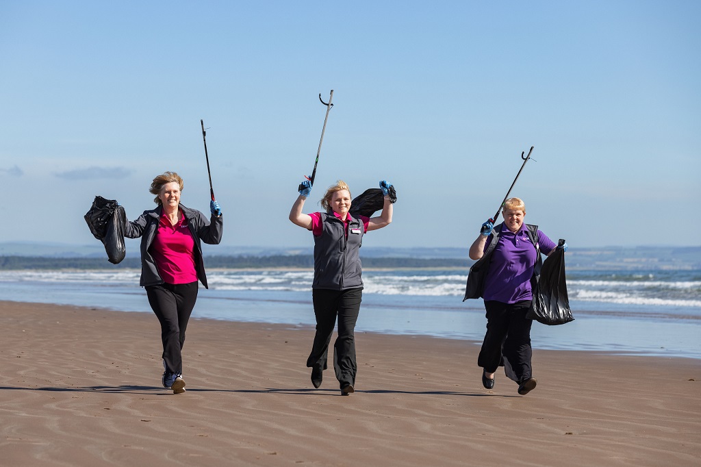 Staff of VisitScotland in St Andrews