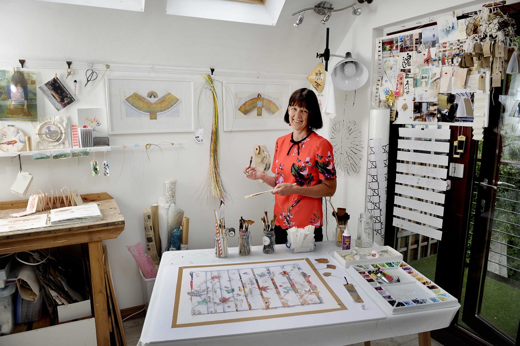 Liz Dulley, pictured in her studio in Invergowrie (Photo: Colin Hattersley)