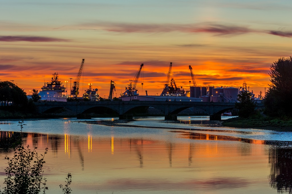 Aberdeen,Harbour,,Scotland,,United,Kingdom,,16th,August,2017.,Aberdeen,Harbour