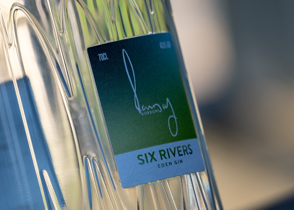 Gordon Ramsay's Six Rivers Gin, produced with Eden Mill