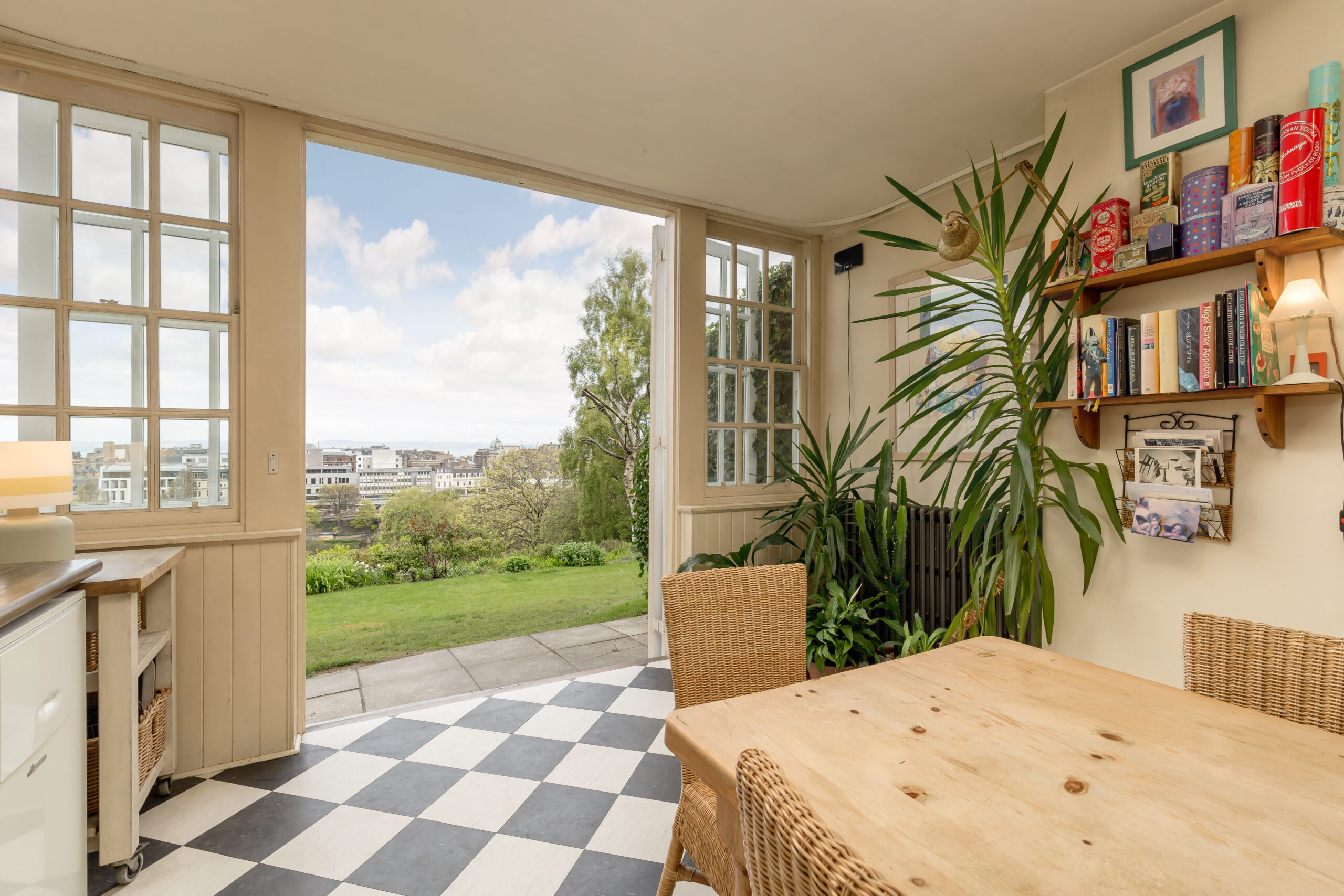 View from the kitchen at Ramsay Garden