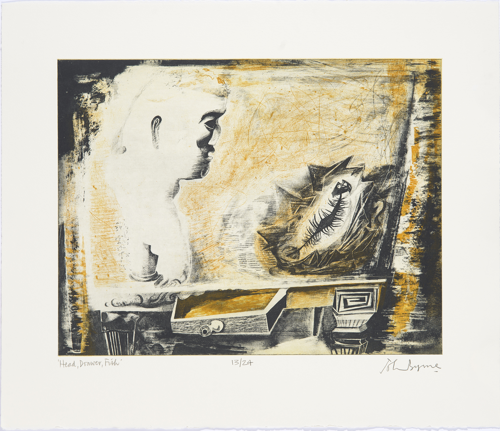 Two remaining John Byrne etchings will be on display